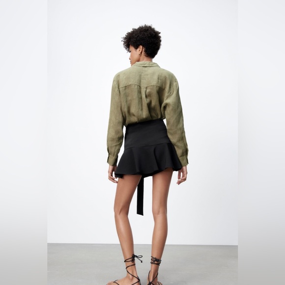 Zara mini skort with bow - Picture 3 of 6